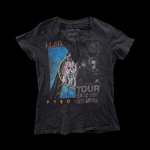 Vintage Def Leppard 1987 Tee | Reworked Split Graphic